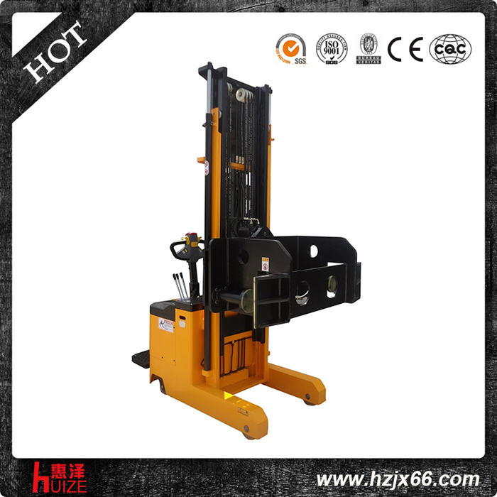 石膏板樓板專用全電動(dòng)堆高車(chē)(夾抱翻轉(zhuǎn)90度式)