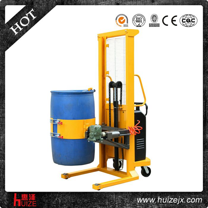 半電動多功能油桶車（單門架，夾塑桶）