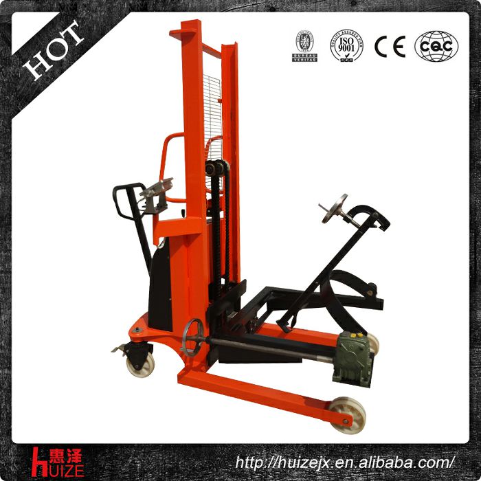 半電動稱重油桶車（夾鐵桶，手搖翻轉(zhuǎn)）